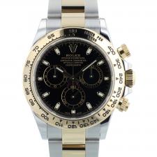 Gents Rolex Daytona 116503 18ct Yellow Gold   Stainless Steel case with Black dial