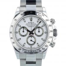 Gents Rolex Daytona 116520 Stainless Steel case with White dial