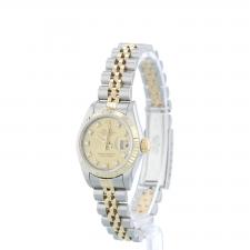 Ladies Rolex Datejust 69173 18ct Yellow Gold   Stainless Steel case with Gilt Diamond dial