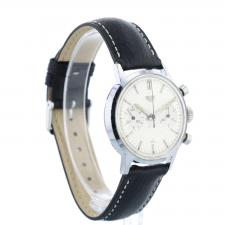 Gents Heuer Steel case with Silver dial