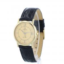 Gents Omega DeVille 7320.14.12 9 CT case with Gilt dial