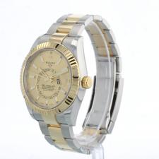Gents Rolex Sky Dweller 326933 18ct Yellow Gold   Stainless Steel case with Champagne dial