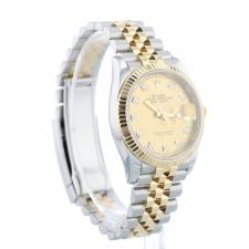 Gents Rolex DateJust 36 126233 18ct Yellow Gold Stainless Steel case with Champagne Diamond dial