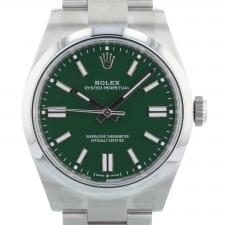 Gents Rolex Oyster Perpetual 41 134300 Steel case with Green dial