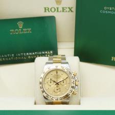 Gents Rolex Daytona 116503 18ct Yellow Gold Stainless Steel case with Champagne dial