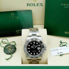 Gents Rolex GMT II 126710GRNR Steel case with Black dial