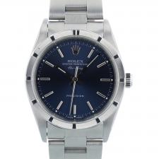 Gents Rolex Air King 14010 Stainless Steel case with Blue dial