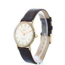 Gents Omega Seamaster De ville . 9 CT case with White dial
