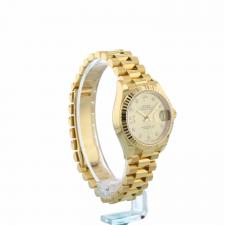 Ladies Rolex DateJust 279178 18 CT case with Gilt   Diamond dial