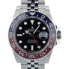 Gents Rolex GMT Master II 126710BLRO Stainless Steel case with Black dial