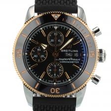 Gents Breitling Superocean Heritage  U13313 18ct Rose Gold   Stainless Steel case with Black dial