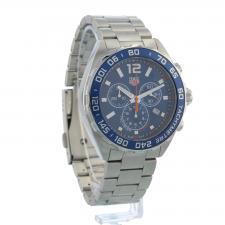Gents Tag Heuer F1 Chrono CAZ1014 Steel case with Blue dial