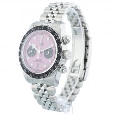 Gents Tudor Black Bay Chrono 79360N Steel case with Pink dial