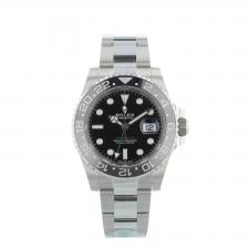 Gents Rolex GMT Master II 126710GRNR Stainless Steel case with Black dial