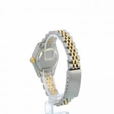 Ladies Rolex DateJust 69173 18ct Yellow Gold   Stainless Steel case with Blue Diamond dial