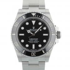 Gents Rolex Submariner Non Date 124060 Steel case with Black dial