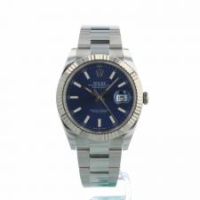 Gents Rolex Datejust 41 126334 Steel case with Blue dial