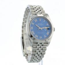 Gents Rolex Datejust 41 126300 Oystersteel case with Azzuro Blue  dial
