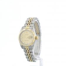 Ladies Rolex DateJust 69173 18ct Yellow Gold   Stainless Steel case with Champagne Diamond Set dial