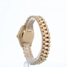 Ladies Rolex Datejust 179165 18ct Yellow Gold case with Champagne Diamond Set dial