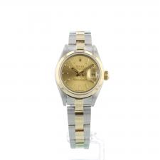 Ladies Rolex Datejust 79163 18ct Yellow Gold   Stainless Steel case with Gilt dial