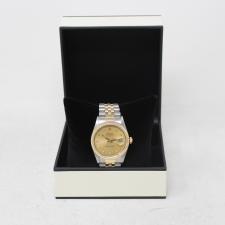 Gents Rolex Datejust 36 16233 18ct Yellow Gold Stainless Steel case with Gilt dial
