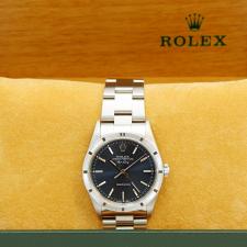 Gents Rolex Air King 14010 Stainless Steel case with Blue dial