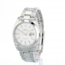 Gents Rolex Datejust 41 126300 Steel case with Silver dial