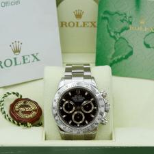 Gents Rolex Daytona 116520 Stainless Steel case with Black dial
