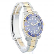 Gents Rolex Submariner Date 116613LB 18ct Yellow Gold Stainless Steel case with Blue dial