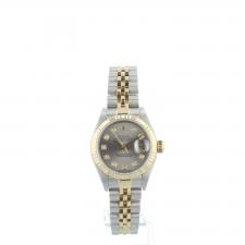 Ladies Rolex DateJust 79173 18ct Yellow Gold   Stainless Steel case with Grey Diamond dial