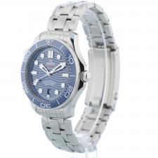 Gents Omega Seamaster Co-Axial 21030422003001 Steel case with Blue Wave dial
