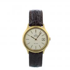 Gents Omega MegaQuartz 192.0027 G/P case with Silver dial