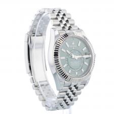 Gents Rolex Sky Dweller 336934 Stainless Steel case with Mint Green dial