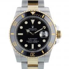 Gents Rolex Submariner Date 116613LN 18ct Yellow Gold Stainless Steel case with Black dial