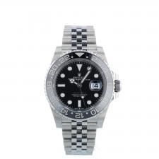 Gents Rolex GMT II 126710GRNR Steel case with Black dial