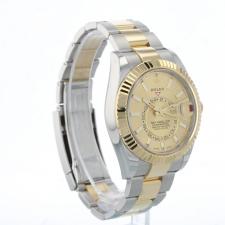 Gents Rolex Sky Dweller 326933 18ct Yellow Gold   Stainless Steel case with Champagne dial