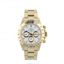 Gents Rolex Daytona 16528 18 CT case with White dial