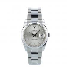 Gents Rolex Oyster Perpetual Date 115200 Stainless Steel case with Silver dial
