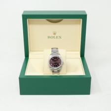 Ladies Rolex Oyster Perpetual 31 177200 Steel case with Grape dial