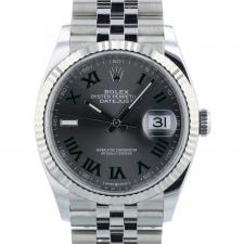 Gents Rolex DateJust 36 126234 Steel case with Wimbledon dial