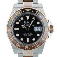 Gents Rolex GMT Master II 126711CHNR 18ct Rose Gold   Stainless Steel case with Black dial