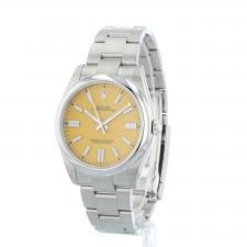 Gents Rolex Oyster Perpetual 41 124300 Steel case with Yellow dial