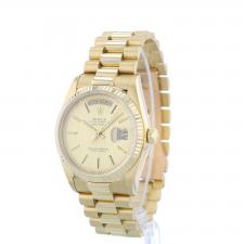 Gents Rolex Day Date 18038 18ct Yellow Gold case with Champagne Tapestry dial