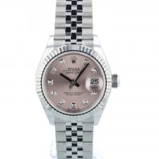 Ladies Rolex 279174 Steel case with Pink Diamond dial