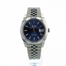Gents Rolex Datejust 41 126300 Steel case with Blue dial