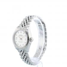 Ladies Rolex DateJust 28 279174 Steel case with Silver and Diamond dial