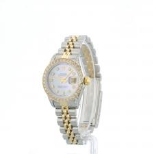 Ladies Rolex DateJust 69173 18ct Yellow Gold Stainless Steel case with MOP Diamond dial