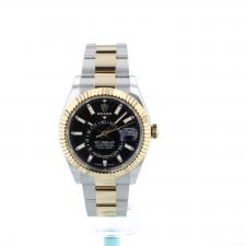 Gents Rolex Sky Dweller 336933 18ct Yellow Gold Stainless Steel case with Black dial