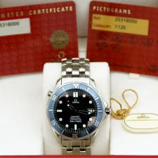 Gents Omega Seamaster 25318000 Steel case with Black Wave dial
